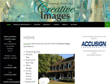 Tablet Screenshot of creativeimagesnc.com